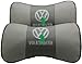 Produktbild HSTZ 2 Stück Nackenkissen Auto-Sitzkissen-Kissen-Kopfstützen for VW Golf, VW Cc for VW Käfer, VW Sharan, Etc Auto Reise Nackenkissen mit verstellbaren Gummiband-Kissen mit Bambuskohle Bag 1007