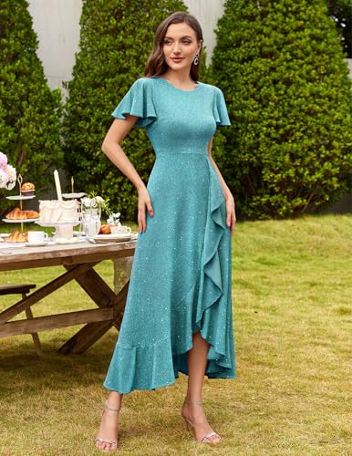 Image of BeryLove Womens Wedding Guest Dress Sequin Formal Dresses for Women | Stunning evening gowns for women suitable for prom homecoming bridesmaid and mother of the bride formal events