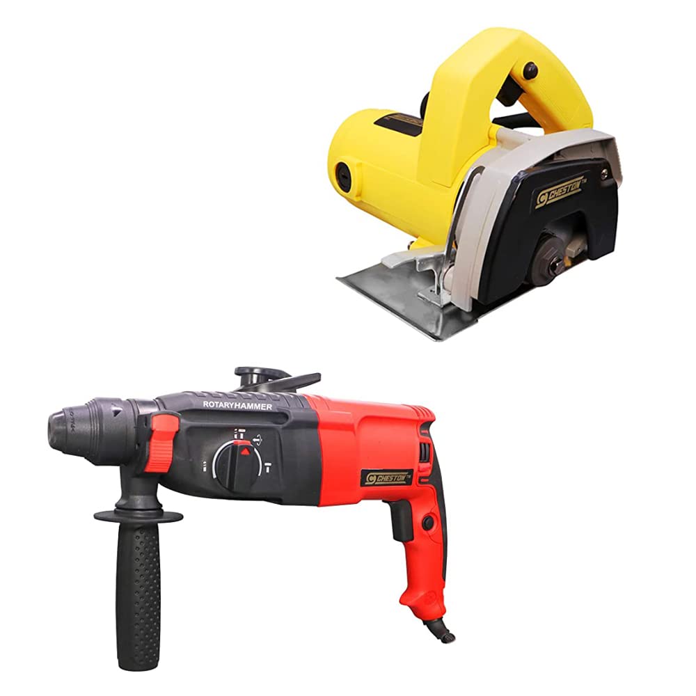 CHESTON 850W 26 mm Reversible Rotary Hammer Drilling Machine I 1100RPM I 3 Modes & SDS 5-Drill Bits With Case + Marble Tile Stone Cutter Machine Capacity 110MM 1050W 12000 RPM (B0BS6VN8RR) Amazon Price History, Amazon Price Tracker