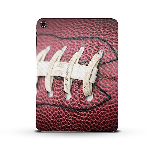 Image of MightySkins Carbon Fiber Skin Compatible with Apple iPad 10.9 inch 10th Gen (2022) Full Wrap Kit - Football Laces | Protective Durable Textured Carbon Fiber Finish | Easy to Apply | Made in The USA