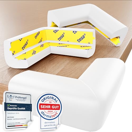 MUTKIND® 20x Eckenschutz Baby - (Mit Kleber von TESA) Kantenschutz Baby -...