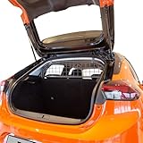 Travall Hundegitter für Opel Corsa (2019-) Fahrzeugspezifisches Hundegitter, Kofferraumschutz für Hundetransport, Gepäckschutz, Robustes Stahlnetz Auto Hundesperre