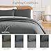 Southshore Fine Living, Inc. Oversized Quilt King Size Set, Grey Bed Spread King Size/California with 2 Matching Pillow Shams, Soft Microfiber Quilted Comforter Coverlet, Easy Care, Slate Grey