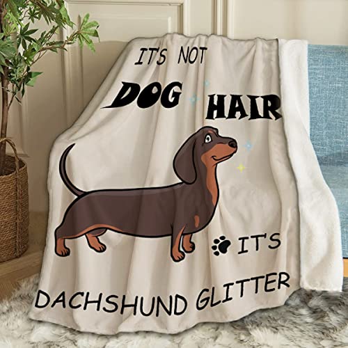 ARTBLANKET Dachshund Quote Fleece Throw Blanket 40x30