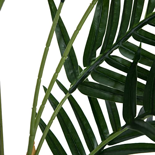 Vickerman 47 Inch Tall Potted Artificial Fern Palm Tree Tropical Plant For Home Living Room Kitchen Office Indoor Plant Decor Faux Tree Natural Green Look #TOP6