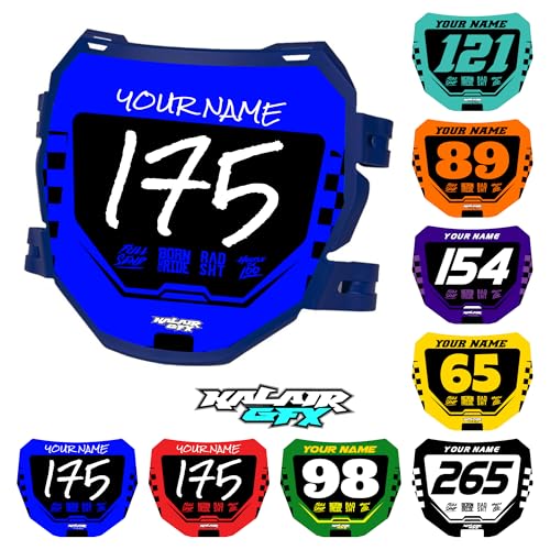 Kalair GFX Custom ODI DH Electric Bike Number Plate Decal