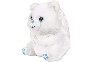 Belly Buddy Polar Bear Plush Stuffed Animal - 8.5 inches of Cuddly Comfort