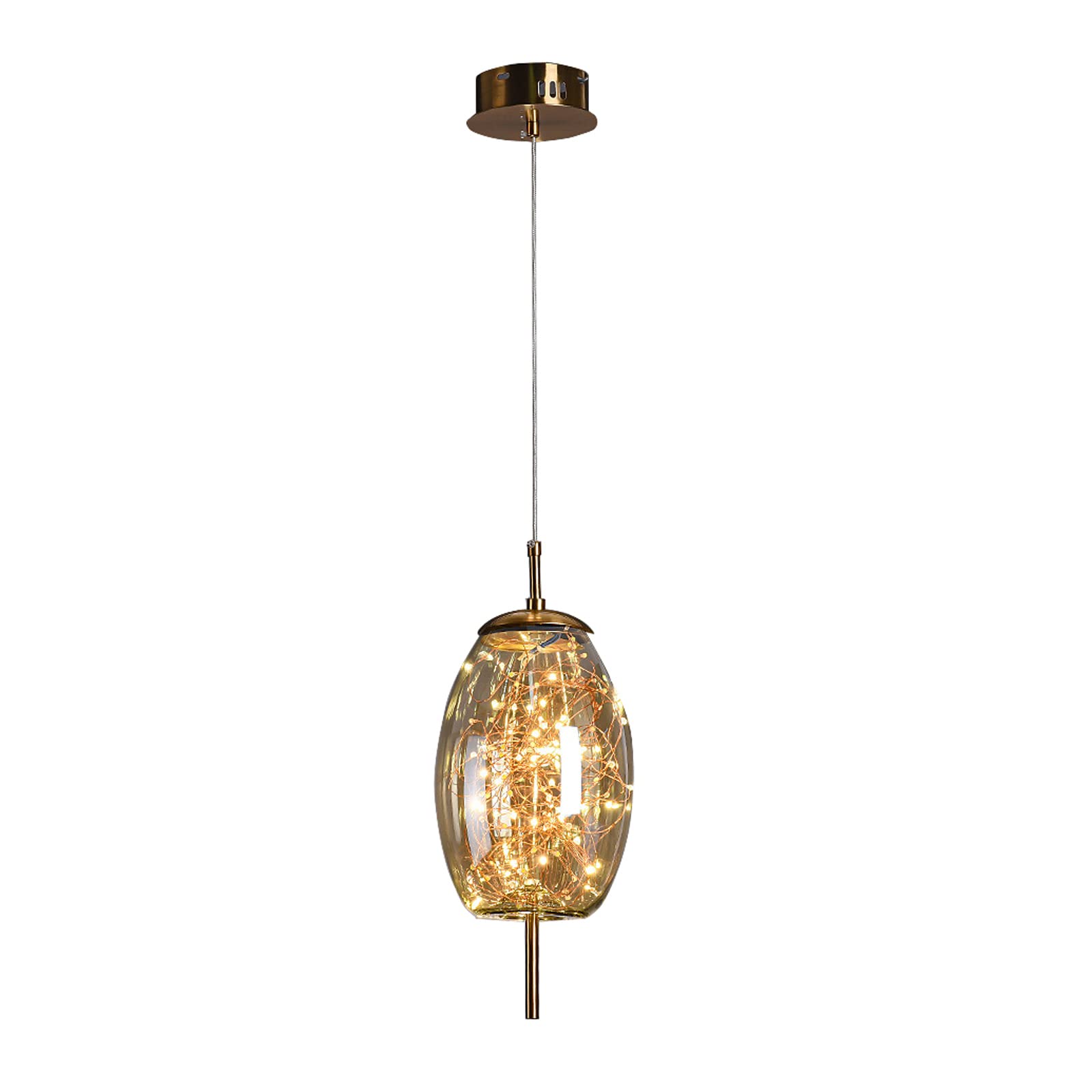 Plafonnier moderne en verre réglable et lustre créatif B/D