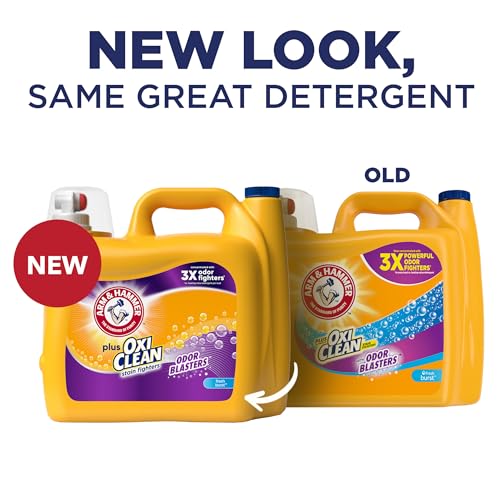 Arm & Hammer Plus OxiClean Odor Blasters Fresh Burst, 160 Loads Liquid Laundry Detergent, 208 Fl oz - Image 6