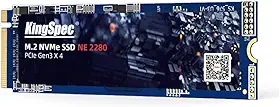 KingSpec SSD M.2 NVMe de 256 GB, SSD 2280 PCIe Gen3x4 para laptop/notebook (2280, 256 GB)