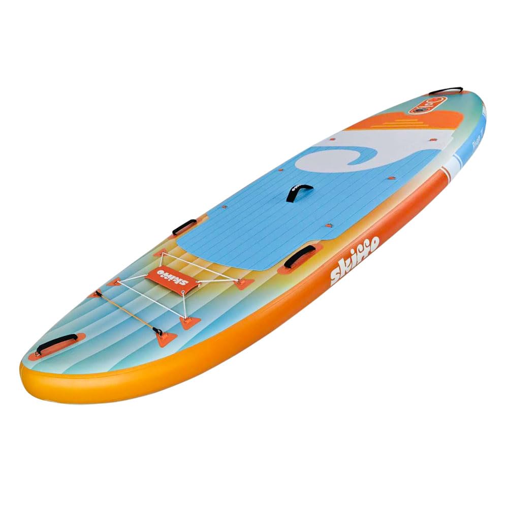 Skiffo Rivage Sunrise 11' – Sup Inflable 2 en 1 Kayak Completo – 335 x 86 x 15 cm – MAX 160 kg – Estable y versátil – Diseño único