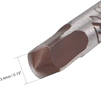 Vista 4 de uxcell Machos de mano métricas M3 rosca 0.5 paso 3 flautas rectas H2 herramienta de aleación de acero inferior y cono tornillo roscado herramientas