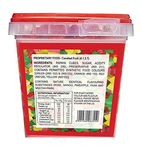 Image of Nilon's Tooty Fruity Mix 150g (Pack f 3) | Delicious Colorful Candied Papaya Cherry Topping | Perfect Sprinkles for Cakes, Cookies, Ice Creams