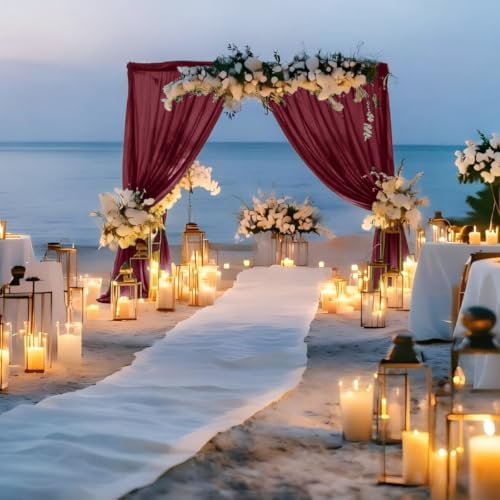 Wedding Arch Draping Fabric 28'' x 20FT Sheer Chiffon Drape Backdrop — view 5