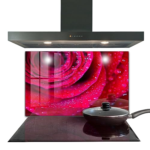 Cuisine décoration murale avec le panneau autocollant rose Wallfluent