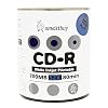 Smartbuy 100-disc 700mb/80min 52x CD-R White Inkjet Hub Printable Blank Recordable Media Disc