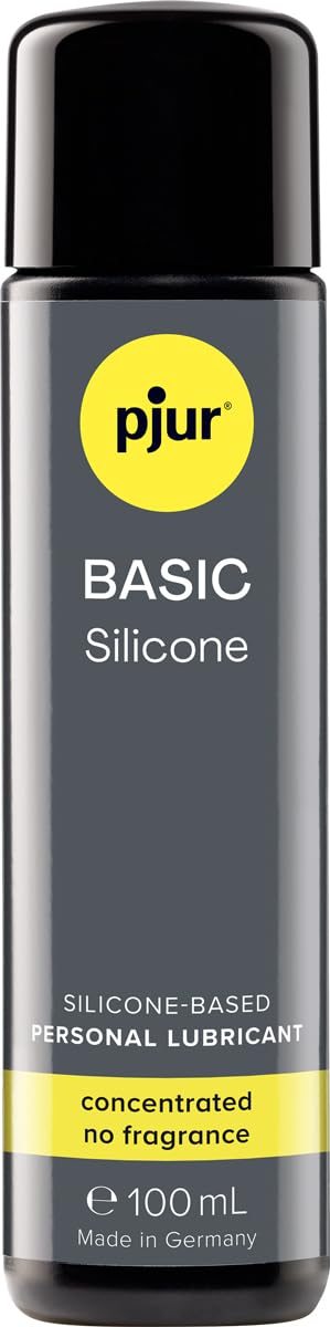 pjur BASIC Silicone - Silikon-Gleitgel ideal für Einsteiger - kondomgeeignet und nicht klebend - für Männer & Frauen (100ml)
