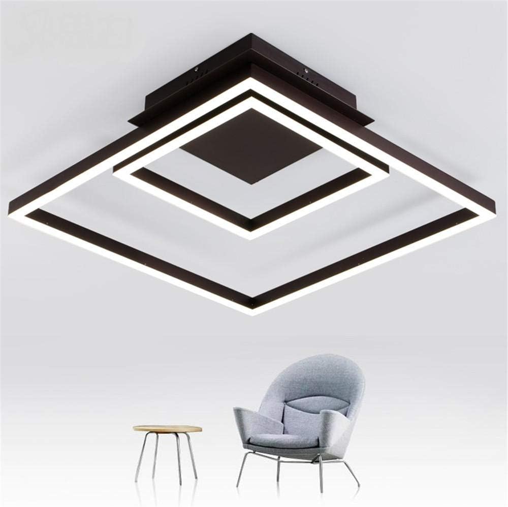 Lámpara de techo LED rectangular simple/luz sala de estar creativa dormitorio guardarropa creativo tienda de ropa iluminación de arte-luz blanca