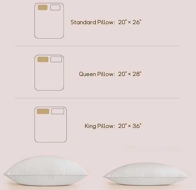 Almohada King Size Plumón de Ganso Lujo miniatura 3