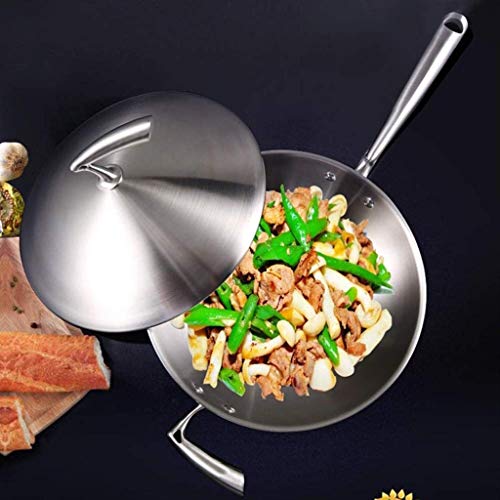 Wok de Acero Inoxidable con Tapa y Mango miniatura 6