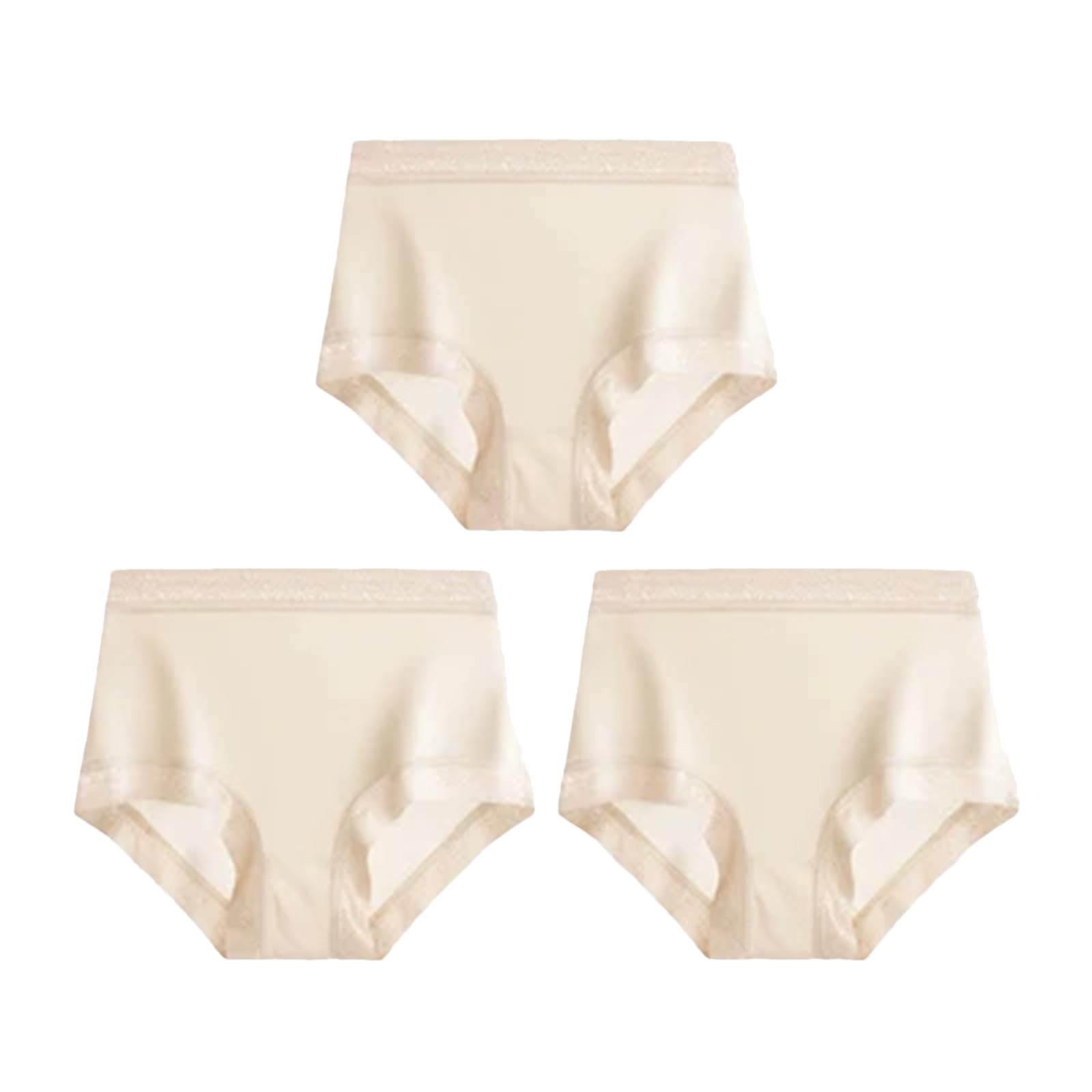 Silk Damen-Unterwäsche, Boxershorts, Übergröße, nahtlos, 3er-Pack