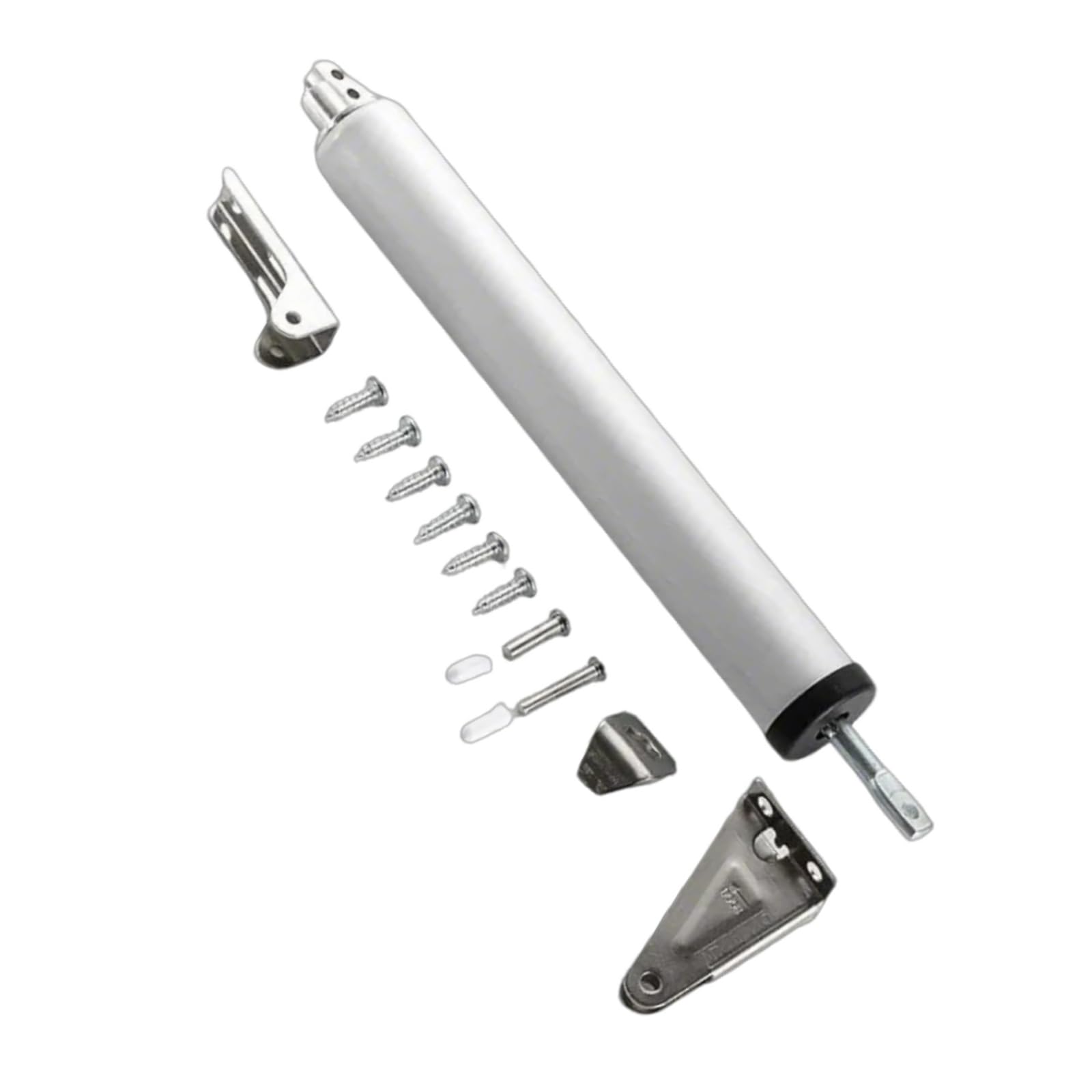 Shyyoulqe Silver Easy To Installion Pneumatics Door Closing With Adjustable Speed Open Features Protective Sleeves Household Use Home Door Closing