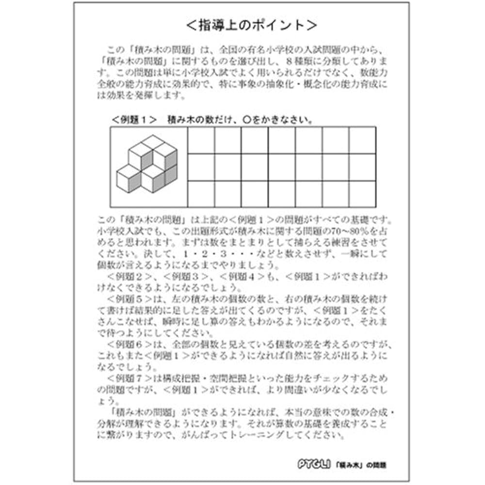 ＊りかるめ＊　能力開発問題集 セット＋積み木推理3冊 領域別問題集05 積み木ブロック推理3(ピグマリオン|PYGLI