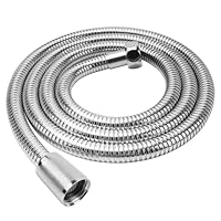 Duschschlauch 1,5m (59 Zoll),YEAUPE Edelstahl Brauseschlauch 150cm Standard G1/2\ alle Kupferanschlüsse, Flexibel & Knickfest, Trinkwassergeprüft & Druckgeprüft,Premium-Ersatz-Edelstahlschlauch,Chrom