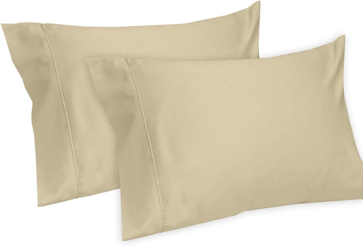 Royal Tradition Solid 600-Thread-Count, 100-Percent Cotton, 22-Inch Super Deep Pocket Queen Bed Sheets Set, Gold