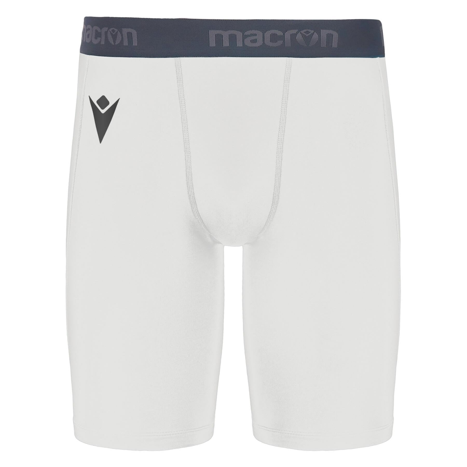 Macron Bermuda Scaldamuscoli Oak Calcio Sport (Bianco)