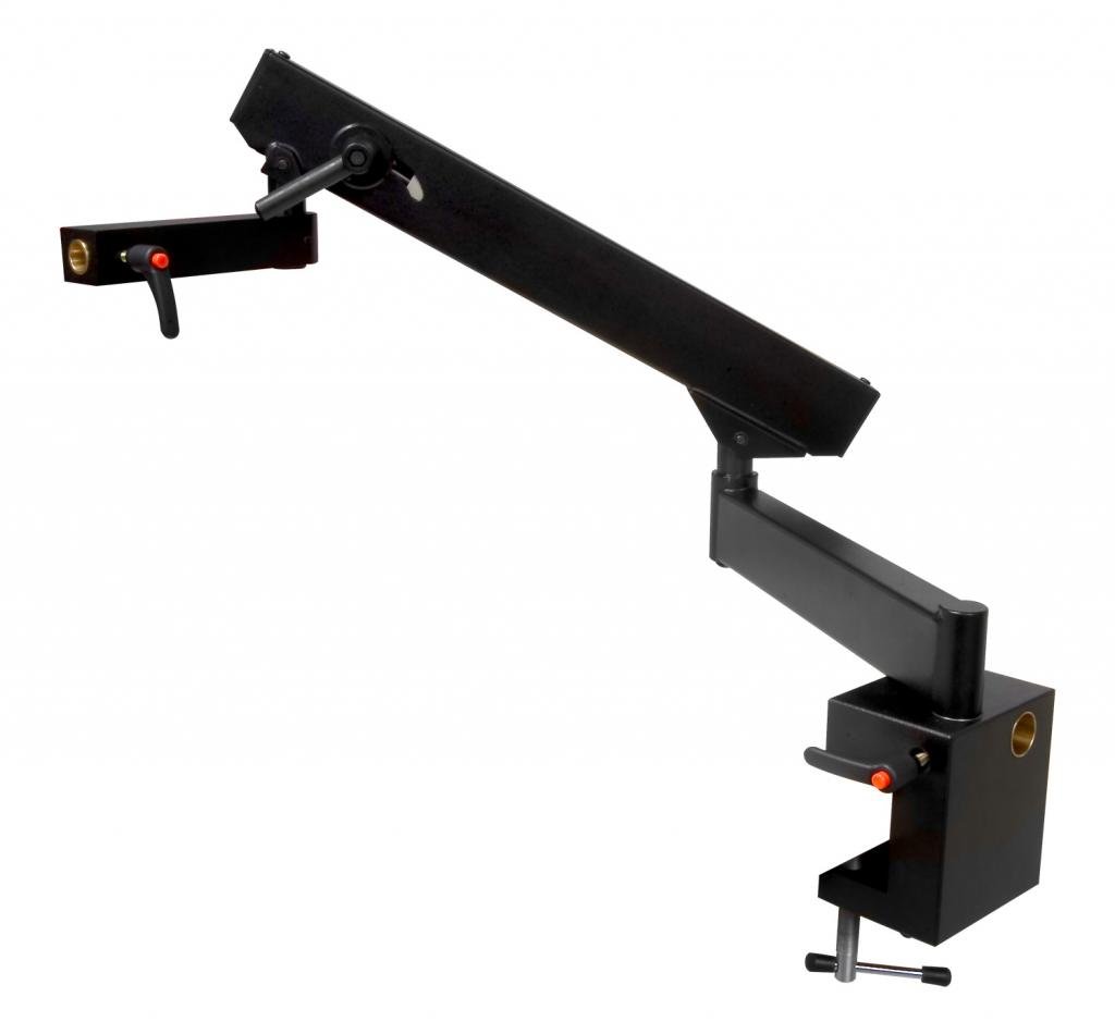 Scienscope SB-FX-01 Articulating Arm for Microscope, Black, 4" x 3" x 4.5" Clamp Size