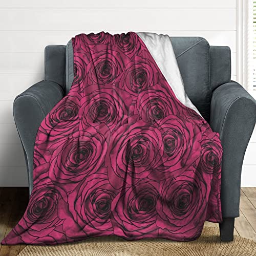 Couverture de lit rose en polaire douce pour décoration de salon chic
