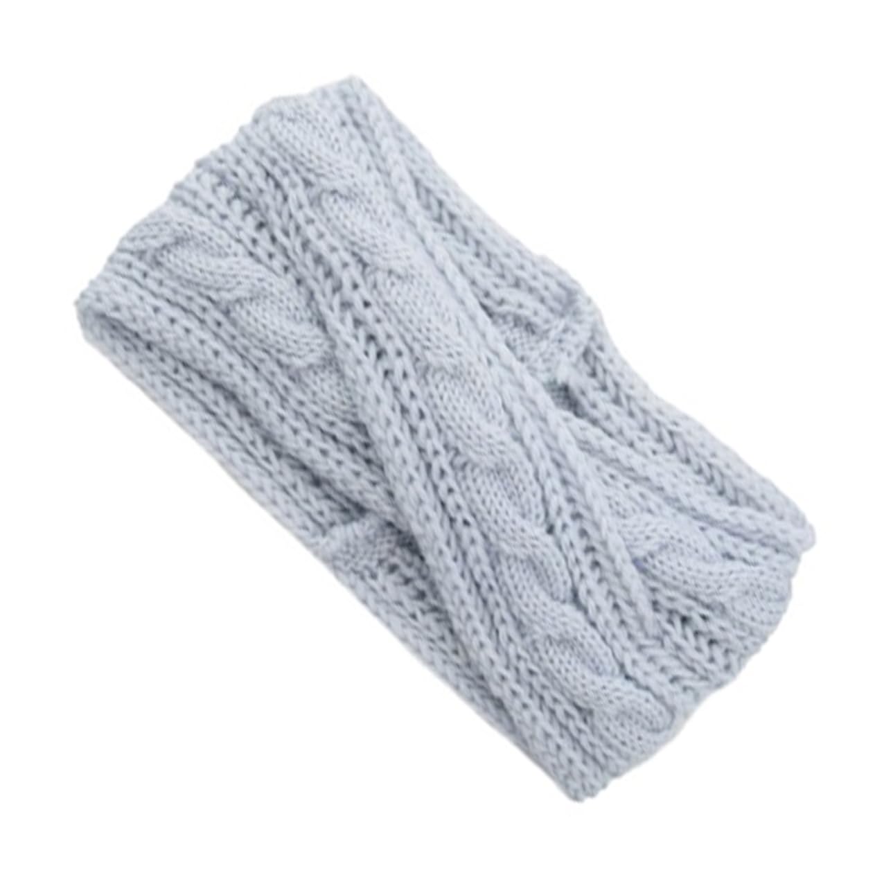 FRCOLOR 9stücke Teiliges Strick-woll-haarband Für Damen Elastisches Stirnband Schwarz Weiß Und Silber Haaraccessoire Für Winterspaß Und Sportaktivitäten