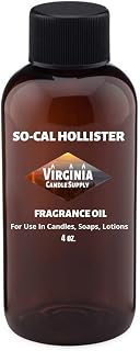 So Cal Hollister Type Fragrance Oil (Our Version of The Brand Name) (4 oz Bottle) for Candle Making, Soap Making, Tart Making, Room Sprays, Lotions, Car Fresheners, Slime, Bath Bombs, Warmers…