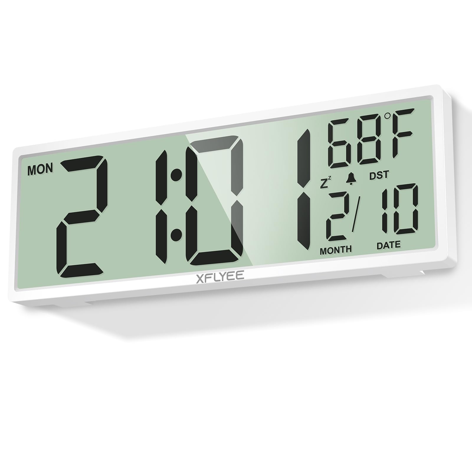 Grande horloge murale numérique horloge led géante calendrier température