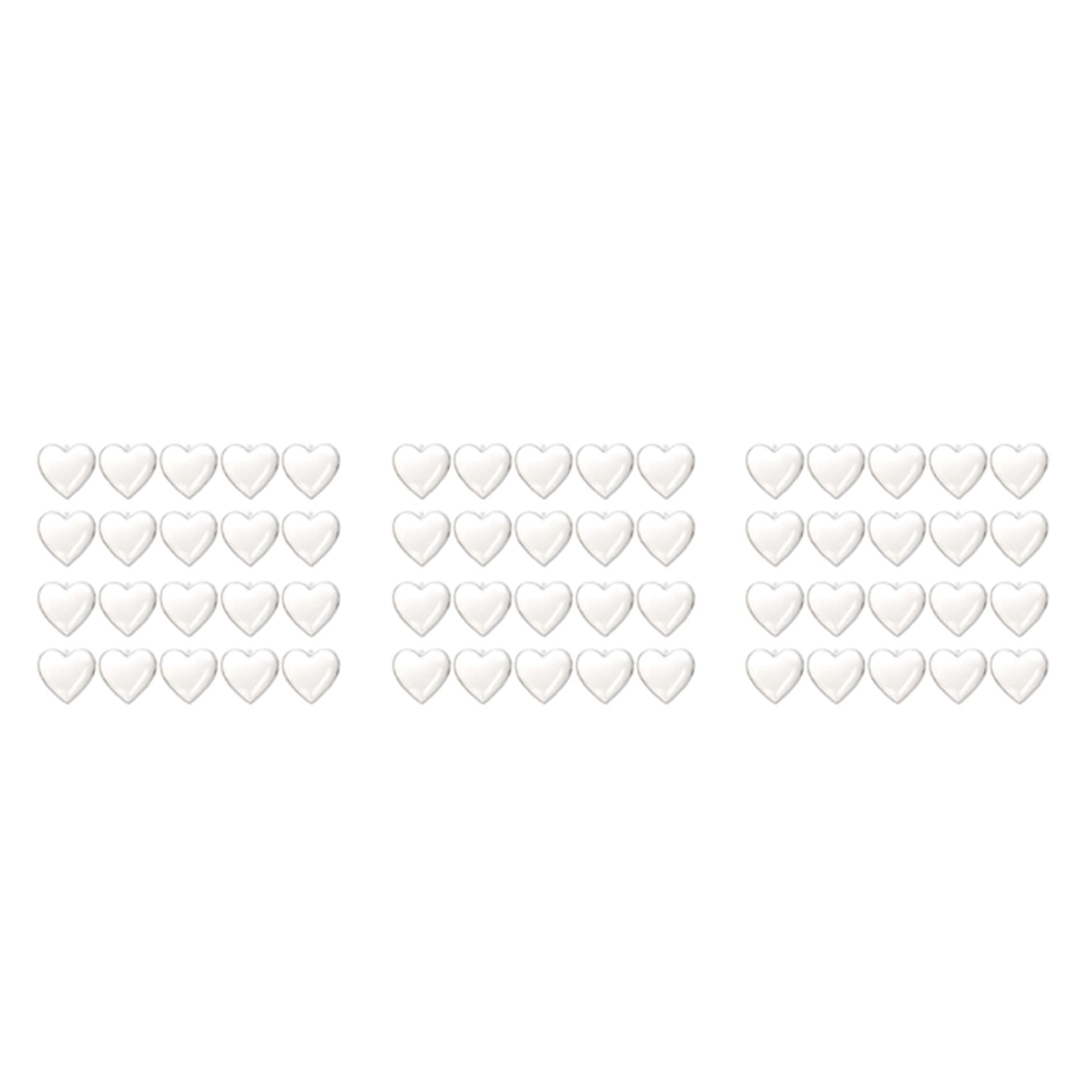 Hndhbfgrt 60PCS Heart Shape Christmas Balls Plastic Transparent Xmas Decorations 2021 Fillable Ball New Year DIY Beautiful Home(C)