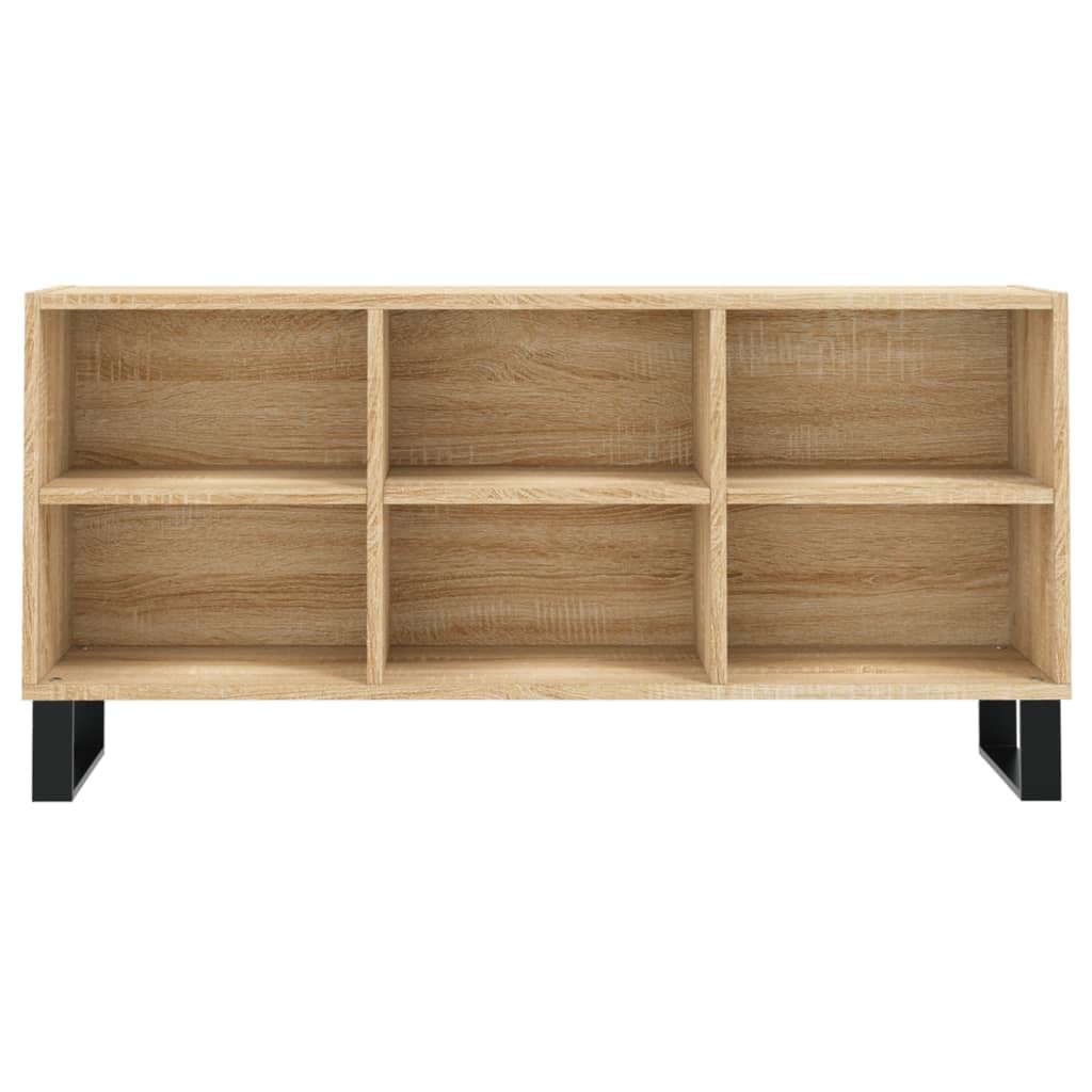 vidaXL Mueble de TV Madera de ingeniería Roble Sonoma 103,5x30x50 cm, Soporte de TV, Banco de TV, Muebles para Equipos de música, aparador de TV