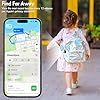 Utag GPS-Tracker für Kinder, 4 Stück, Sicherheitsetikett mit Pins funktioniert mit Apple Find My (nur iOS), Lost-Modus, Mfi-zertifiziertes Anti-Emoval-Tracking-Gerät für Kinder, ältere Menschen