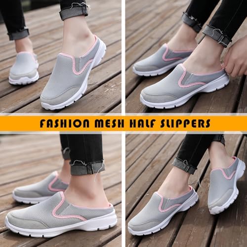 Acfoda Mesh Clogs Dames Heren Slip On Pantoffels Comfy Ademend Sloffen Tuinschoenen Lichtgewicht Garden Schoenen Voor Binnen en Buiten S Zwart 37 EU