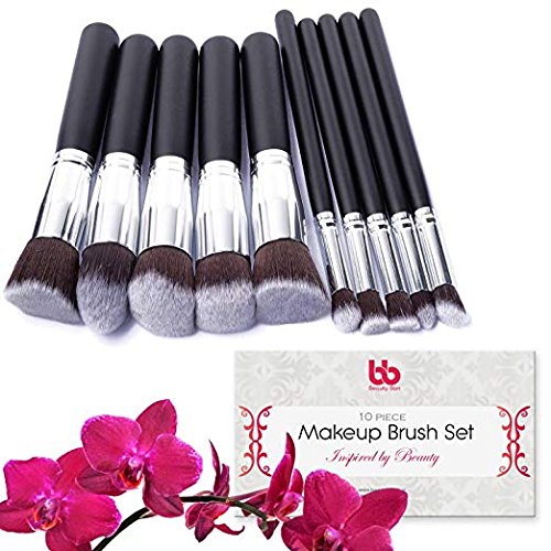 10 Silver Makeup Brushes Limited Edition 2.0