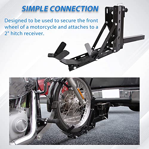 Image of ECOTRIC 800LBS Motorcycle Trailer Hitch Scooter Hauler Mount Rack