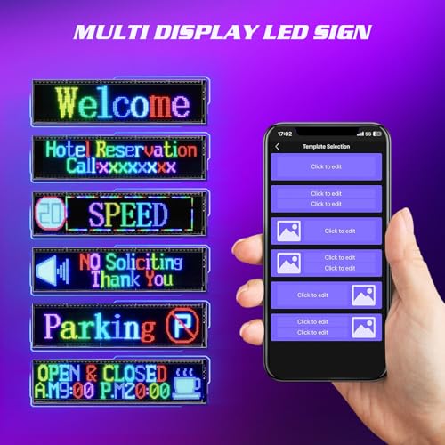 37\'\'x8\'\' Super Bright Programmable Led Sign, Large Scrolling Advertising LED Sign with Remote For Store Window,App Control Led Matrix Panel,DIY Custom Text Graffiti Animation Digital LED Display - Thumbnail 5