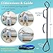 Leg Lifter Strap for After Knee Surgery Hip Replacement Recovery Kit Medical Leg Loop Lifter Pull Strap Lift Assist Rigid Foot Lifter for Disabled Elderly Adults Handicap Mobility Aids Portable Lifter