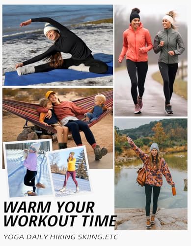 FULLSOFT Fleece Lined Leggings with Pockets for Women - High Waisted Thermal Warm Yoga Pants Winter Workout Leggings4