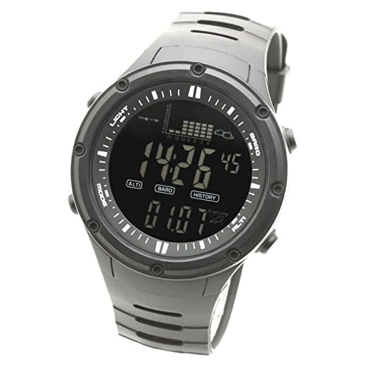 LAD WEATHER Fishing Master Watch - Fish Alarm, Storm Alarm, Altimeter, Barometer, and Weather Monitors (bkbk)