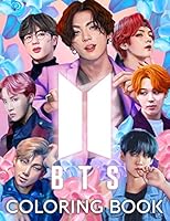 BTS Coloring Book: Bangtan Boys Coloring Books for KPOP & Army Fans 1708325115 Book Cover