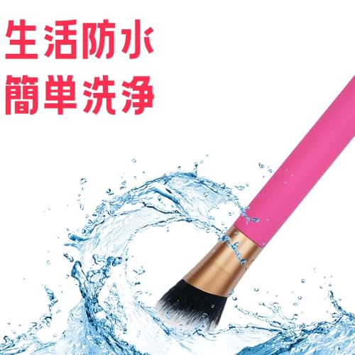 【人気！ バレないバイブ 】ローター 女性用 静か バイブレーター バイブ 女性用 中いき 大人のおもちゃ 潮吹き 【化粧ブラシデザイン×静音技術採用】アダルトグッズ クリトリス 防水 G-スポット刺激 電マ オナニ 乳頭責め 初心者向け 強力 (ブラック) - 画像3