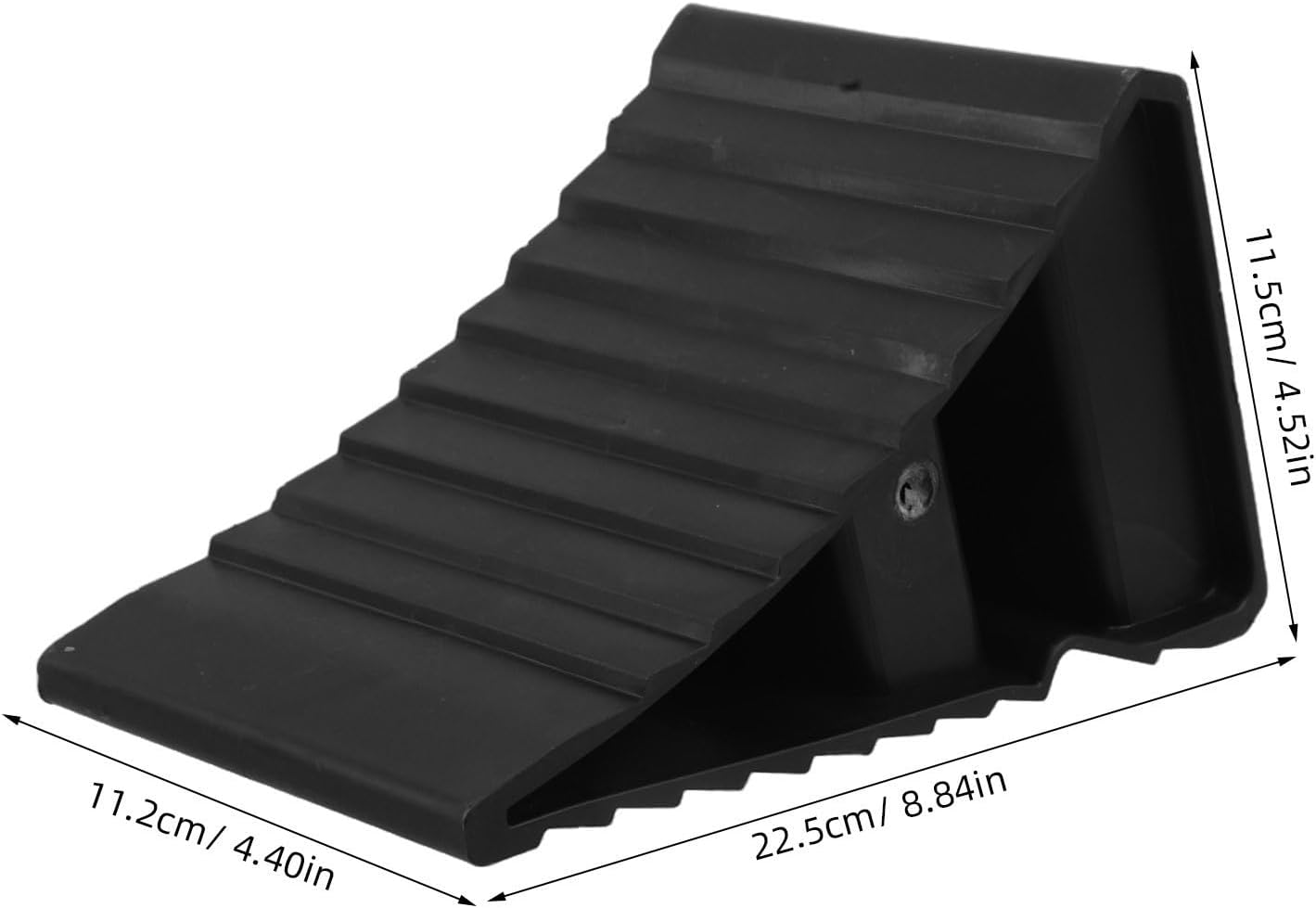 VOSAREA Portable Truck Wheel Chocks Plastic Tire Stoppers Anti Slip Triangular Shape for Parking and Slope Parking Prevents Truck Movement Sturdy Wheel Immobilizers