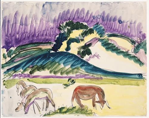 Tableau fleurs Ernst Ludwig Kirchner impression sur toile 60x90cm