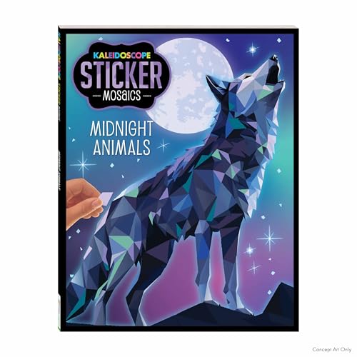 Kaleidoscope Sticker Mosaics Midnight Creatures (Animals)